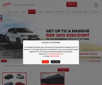 Halfwaysc.co.za(Halfway Toyota Shelly Beach) Screenshot