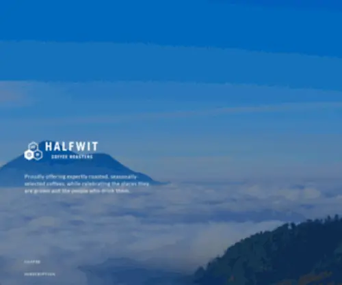 Halfwitcoffee.com(HalfWit Coffee Roasters) Screenshot
