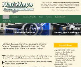 Halhays.com(Hal Hays Construction) Screenshot