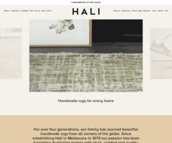 Hali.com.au(Rugs) Screenshot