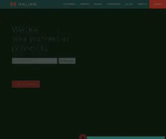 Halian.com(Your Partners In Possibility) Screenshot