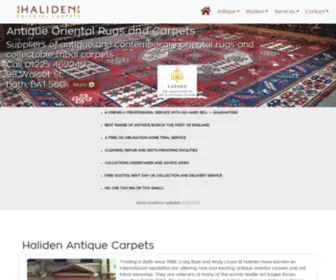 Haliden.com(Antique oriental carpets & Persian rugs by Haliden) Screenshot