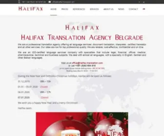 Halifax-Translation.com(Professional translation agency) Screenshot