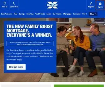 Halifax.co.uk(Mortgages, Bank Accounts, Savings, Loans & Investments) Screenshot