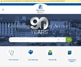 Halifax.org(Halifax HealthHome) Screenshot