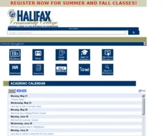 Halifaxcc.edu(Halifax Community College) Screenshot