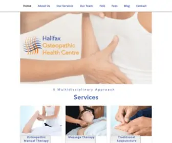 Halifaxosteopathy.ca(Halifax Osteopathic Health Centre Osteopathy Physiotherapy Massage) Screenshot