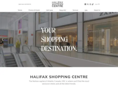 Halifaxshoppingcentre.com(Nova Scotia's Largest Shopping Centre) Screenshot