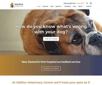 Halifaxvet.co.nz(Nelson Vet) Screenshot