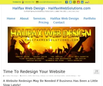 Halifaxwebsolutions.com(Halifax Web Design) Screenshot