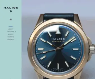 Halioswatches.com(HALIOS Watches) Screenshot