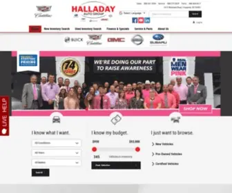 Halladaymotors.com(Halladay Auto Group in Cheyenne) Screenshot