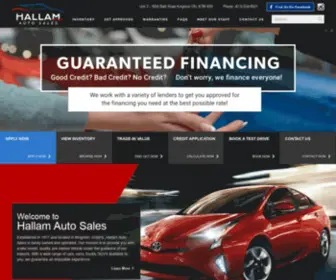 Hallamautosales.ca(Hallam Auto Sales) Screenshot