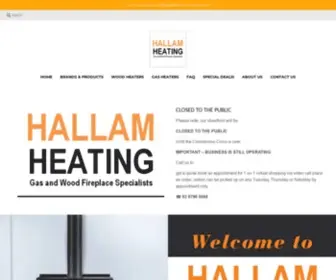 Hallamheating.com.au(Wood & Gas Fireplaces in Hallam Victoria) Screenshot