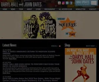 Hallandoates.com(Daryl Hall and John Oates) Screenshot