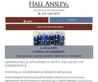 Hallansley.com(Springfield Lawyer) Screenshot