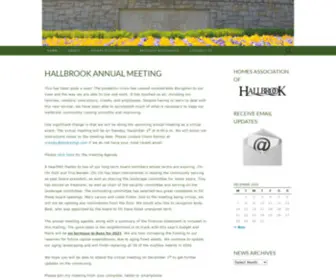 Hallbrookfarms.org(Hallbrook Farms Homes Association) Screenshot