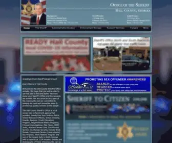 Hallcountysheriffsoffice.org(Hall County Sheriff's Office) Screenshot