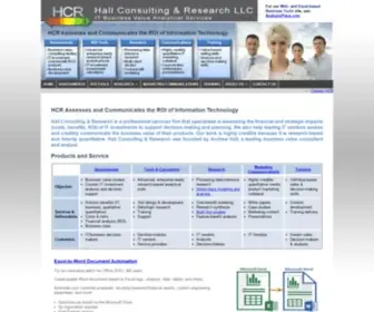 Hallcr.com(Hall Consulting & Research) Screenshot