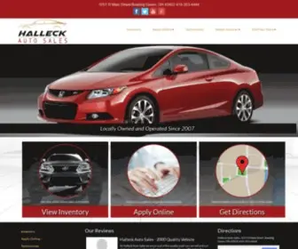 Halleckauto.com(Used cars bowling green oh) Screenshot