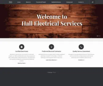 Hallelectricalservices.com(Electrical Contracting) Screenshot