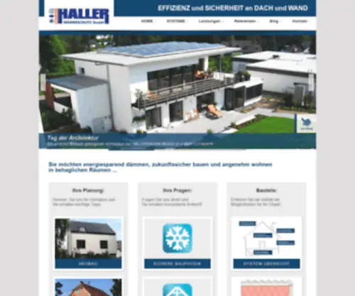 Haller-Waermeschutz.de(Rösrath) Screenshot
