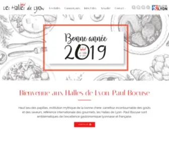 Halles-DE-Lyon-Paulbocuse.com(Bienvenue sur le site officiel de l'association des commerçants des Halles de Lyon) Screenshot