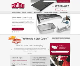 Hallettguttercover.com(Hallett Gutter Supply) Screenshot