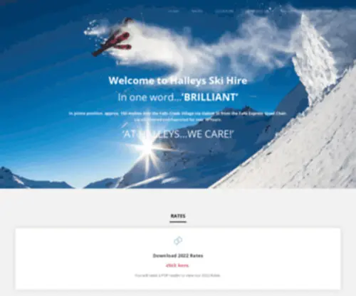 Halleysskihire.com.au(Halley's Ski Hire) Screenshot