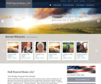 Hallfh.net(Hall Funeral Home) Screenshot