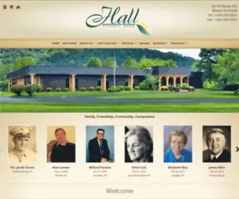 Hallfuneralservice.com(Hall Funeral Home) Screenshot