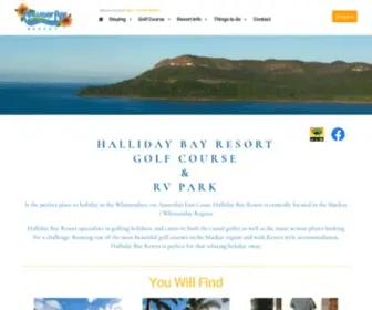 Hallidaybayresort.com.au(Halliday Bay Resort) Screenshot