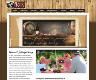 Hallidayswinery.com(Halliday's Winery) Screenshot