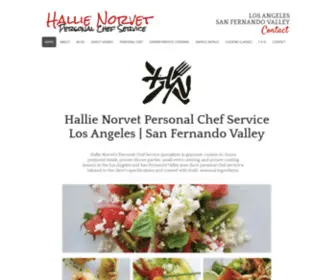 Hallienorvet.com(Hallie Norvet Personal Chef Service) Screenshot