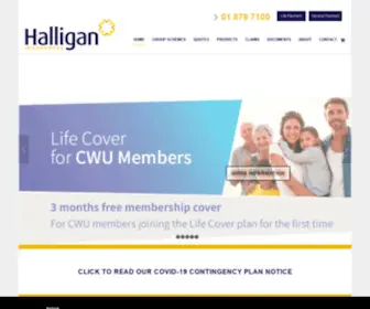 Halligan.info(Halligan Insurances) Screenshot