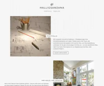 Halligsanzana.com(Design, Architektur, Interieur) Screenshot