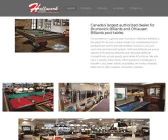 Hallmarkbilliards.com(Hallmark Billiards) Screenshot