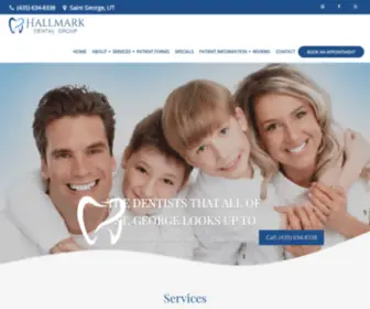 Hallmarkdentalgroup.com(Hallmark Dental Group provides) Screenshot