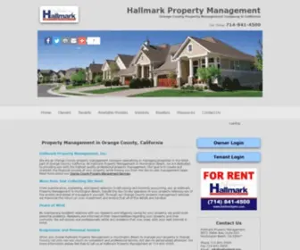 Hallmarkpmi.com(Hallmark Property Management) Screenshot