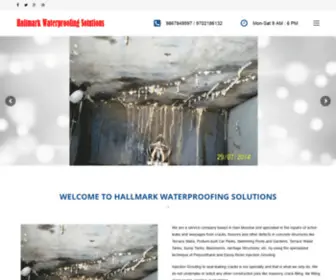 Hallmarkwaterproofingsolutions.com(Hallmark waterproofing solutions Navi Mumbai) Screenshot