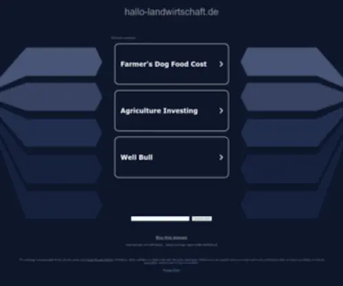 Hallo-Landwirtschaft.de(Landwirtschaft) Screenshot
