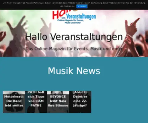 Hallo-Veranstaltungen.de(Hallo-Veranstaltungen - Home) Screenshot