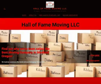 Halloffamemovingllc.com(We treat our customers like family and your belongings like our own) Screenshot