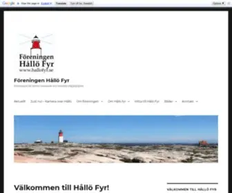 Hallofyr.se(Föreningen Hållö Fyr) Screenshot