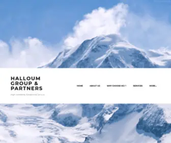 HalloumGroup.com(HALLOUM GROUP & PARTNERS) Screenshot