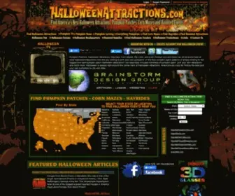 Halloweenattractions.com(Pick Your Own Pumpkin Patches) Screenshot