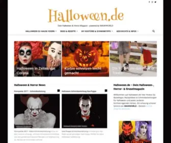 Halloween.de(Ist Deine Quelle für alle Infos rund um Halloween) Screenshot