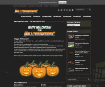 Halloweenerrific.co.uk(The Ultimate Halloween Site) Screenshot