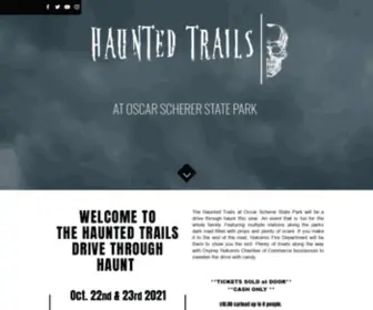 Halloweenhauntedtrails.com(Haunted Trails at Oscar Scherer) Screenshot