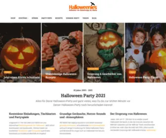 Halloweenies.de(Halloween Party Tipps von den Experten von) Screenshot